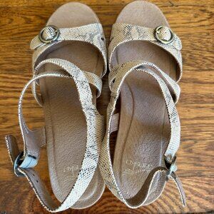 New in Box! Julie Snake Taupe Sandals